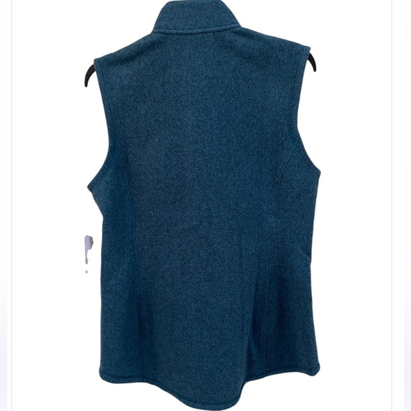 ATHLETA Stroll Fleece Moto Vest in Borealist Green (Teal) M NWT - Picture 7 of 14